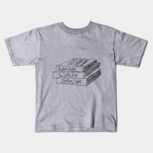 His Dark Materials Book Stack Kids T-Shirt